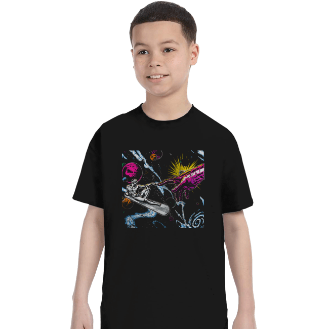Secret_Shirts T-Shirts, Youth / XS / Black Creation Of Silver Surfer Secret Sale