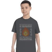 Load image into Gallery viewer, Shirts T-Shirts, Youth / XL / Charcoal Delightful Fire
