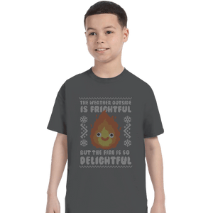 Shirts T-Shirts, Youth / XL / Charcoal Delightful Fire