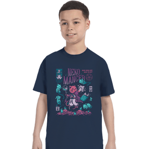 Shirts T-Shirts, Youth / XL / Navy Nekomancer