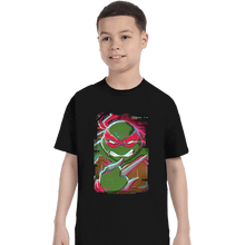 Load image into Gallery viewer, Daily_Deal_Shirts T-Shirts, Youth / XS / Black Glitch Raphael
