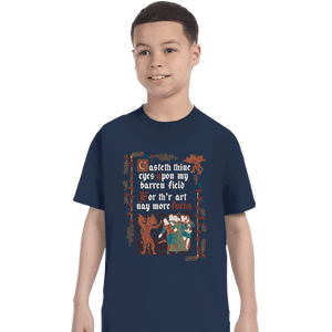 Daily_Deal_Shirts T-Shirts, Youth / XS / Navy Illuminated Fields