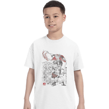 Load image into Gallery viewer, Shirts T-Shirts, Youth / XL / White Between Worlds Sumi-e
