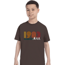 Load image into Gallery viewer, Secret_Shirts T-Shirts, Youth / XS / Dark Chocolate Hawkins 1983
