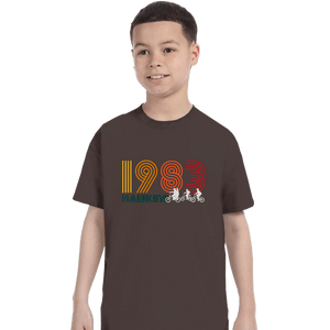 Secret_Shirts T-Shirts, Youth / XS / Dark Chocolate Hawkins 1983