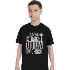 Shirts T-Shirts, Youth / XL / Black Straight Outta Pochinki