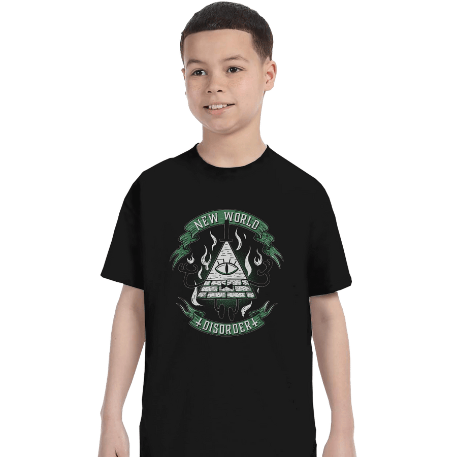 Shirts T-Shirts, Youth / XL / Black New World Disorder