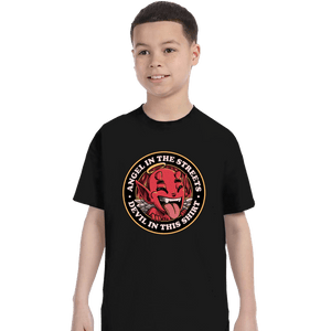 Secret_Shirts T-Shirts, Youth / XS / Black Angel In The Streets