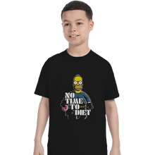 Load image into Gallery viewer, Shirts T-Shirts, Youth / XL / Black No Time To Diet
