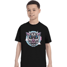 Load image into Gallery viewer, Shirts T-Shirts, Youth / XS / Black Boar Oni Mask
