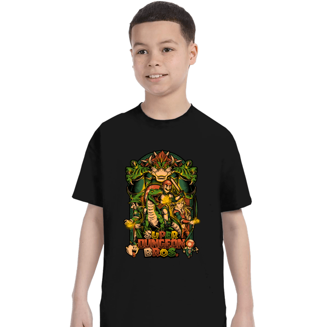 Daily_Deal_Shirts T-Shirts, Youth / XS / Black Super Dungeon Bros