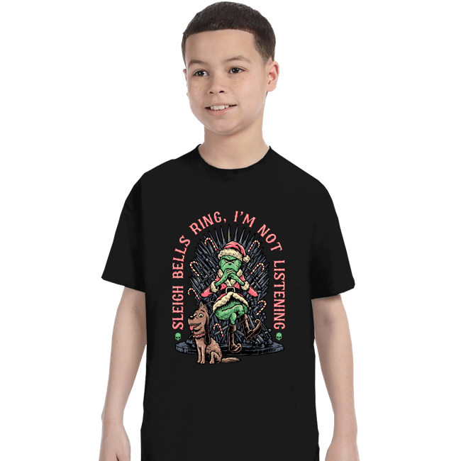 Daily_Deal_Shirts T-Shirts, Youth / XS / Black Sleigh Bells Ring