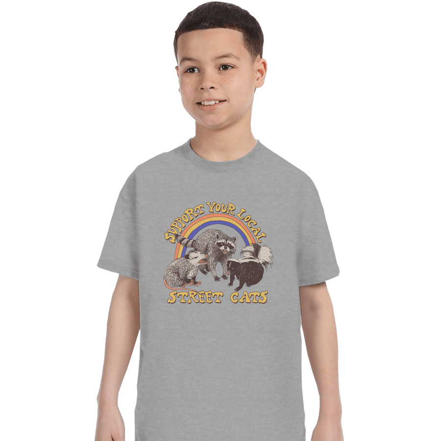 Shirts T-Shirts, Youth / XL / Sports Grey Street Cats