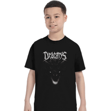 Load image into Gallery viewer, Shirts T-Shirts, Youth / XL / Black Dracarys Metal
