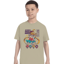 Load image into Gallery viewer, Secret_Shirts T-Shirts, Youth / XS / Sand Pretty Sailor Meow
