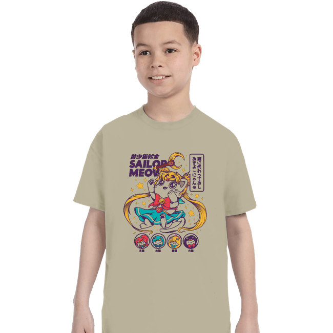 Secret_Shirts T-Shirts, Youth / XS / Sand Pretty Sailor Meow