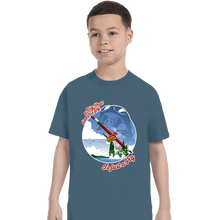 Load image into Gallery viewer, Shirts T-Shirts, Youth / XS / Indigo Blue A Pig That Doesn&#39;t Fly
