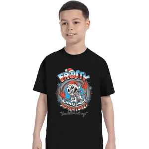 Daily_Deal_Shirts T-Shirts, Youth / XS / Black Frosty Christmas Adventures