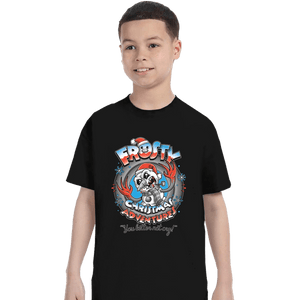 Daily_Deal_Shirts T-Shirts, Youth / XS / Black Frosty Christmas Adventures