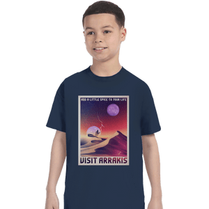 Shirts T-Shirts, Youth / XL / Navy Visit Arrakis