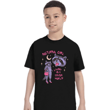Load image into Gallery viewer, Daily_Deal_Shirts T-Shirts, Youth / XS / Black Nocturnal Girl
