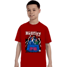 Load image into Gallery viewer, Daily_Deal_Shirts T-Shirts, Youth / XS / Red The Hellfire Club Comics
