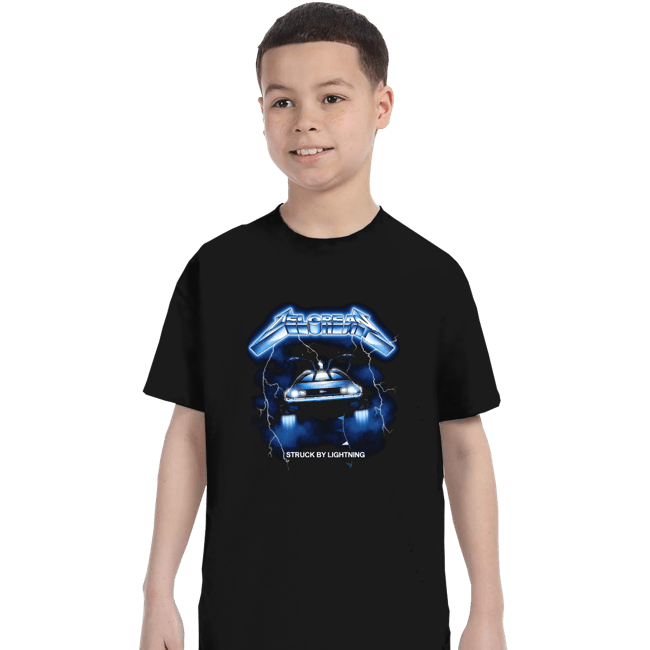 Daily_Deal_Shirts T-Shirts, Youth / XS / Black Struck By Lightning
