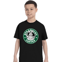 Load image into Gallery viewer, Shirts T-Shirts, Youth / XS / Black Starbucky Coffee
