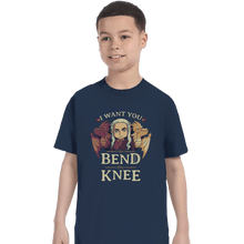 Load image into Gallery viewer, Shirts T-Shirts, Youth / XL / Navy Bend The Knee
