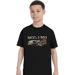 Shirts T-Shirts, Youth / XS / Black Retro NCC-1701
