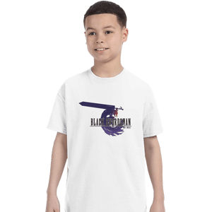 Shirts T-Shirts, Youth / XL / White Black Swordsman