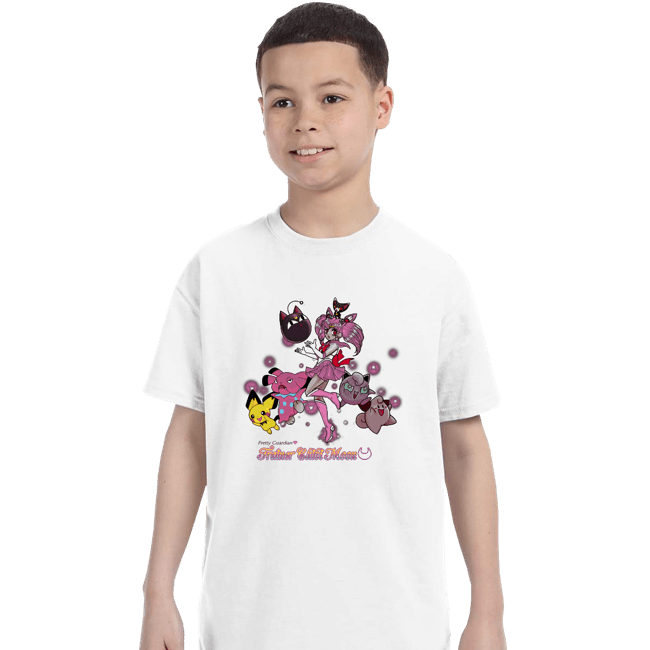 Shirts T-Shirts, Youth / XS / White Trainer Chibi Moon
