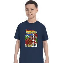 Load image into Gallery viewer, Secret_Shirts T-Shirts, Youth / XS / Navy Back To The North Poll
