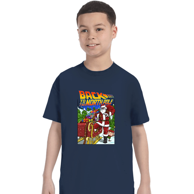 Secret_Shirts T-Shirts, Youth / XS / Navy Back To The North Poll