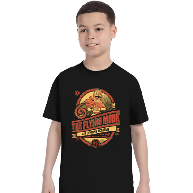Daily_Deal_Shirts T-Shirts, Youth / XS / Black The Flying Monk