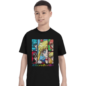 Shirts T-Shirts, Youth / XS / Black Moon Prism Power