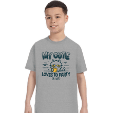 Load image into Gallery viewer, Daily_Deal_Shirts T-Shirts, Youth / XS / Sports Grey Outie Loves To Party
