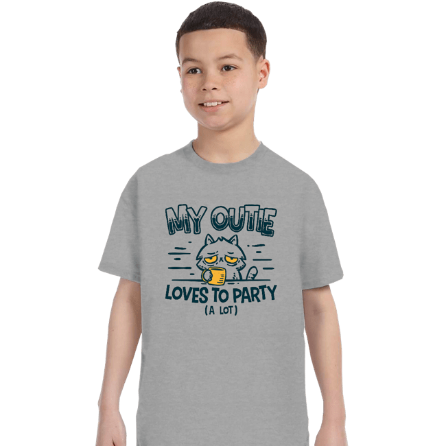 Daily_Deal_Shirts T-Shirts, Youth / XS / Sports Grey Outie Loves To Party
