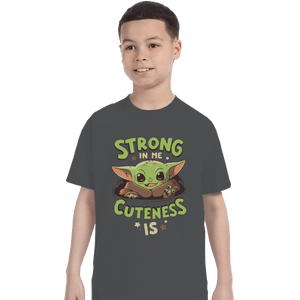 Shirts T-Shirts, Youth / XL / Charcoal Strong In Me