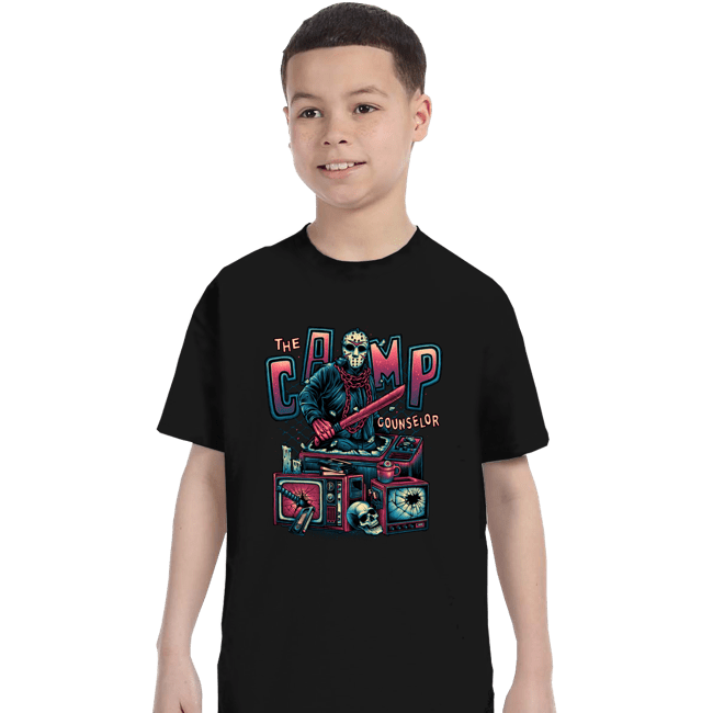 Daily_Deal_Shirts T-Shirts, Youth / XS / Black The Camp Counselor