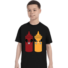 Load image into Gallery viewer, Secret_Shirts T-Shirts, Youth / XS / Black X Sauce
