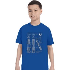 Daily_Deal_Shirts T-Shirts, Youth / XS / Royal Blue Lightside Schematics