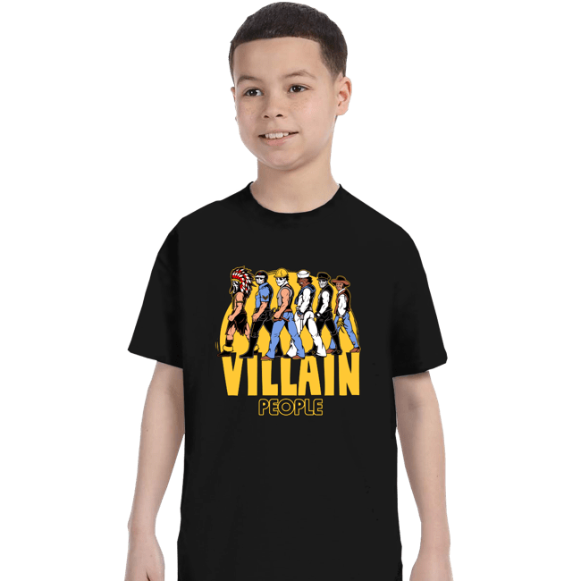 Daily_Deal_Shirts T-Shirts, Youth / XS / Black The Villain People