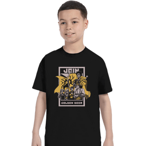 Shirts T-Shirts, Youth / XL / Black Join Golden Deer