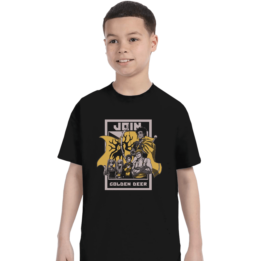 Shirts T-Shirts, Youth / XL / Black Join Golden Deer