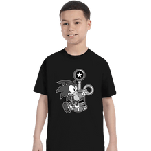 Load image into Gallery viewer, Shirts T-Shirts, Youth / XS / Black Retro Sonic
