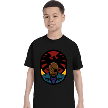 Load image into Gallery viewer, Secret_Shirts T-Shirts, Youth / XS / Black Fury Shield
