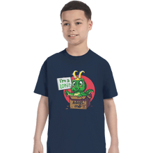 Load image into Gallery viewer, Secret_Shirts T-Shirts, Youth / XS / Navy Adopt This Alligator
