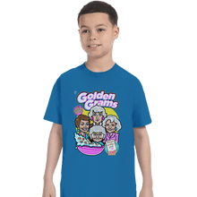 Load image into Gallery viewer, Shirts T-Shirts, Youth / XL / Sapphire Golden Grams
