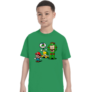 Secret_Shirts T-Shirts, Youth / XS / Irish Green Turtle Big Bro
